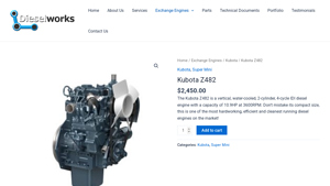 Dieselworks - Kubota Z482 Diesel Engine