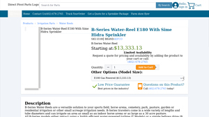 Direct Pivot Parts - B-Series Water-Reel E180