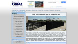 Discount Fence - Aluminum Privacy Slats and Louvers