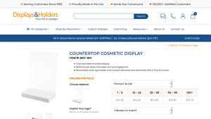 Displays and Holders - Countertop Cosmetic Display Stand