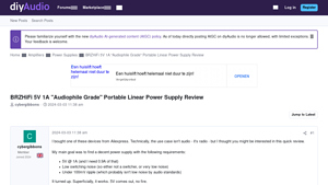 BRZHiFi - 5V 1A Portable Linear Power Supply