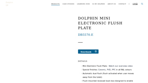 Dolphin Solutions - Dolphin Mini Electronic Flush Plate DB5570.E