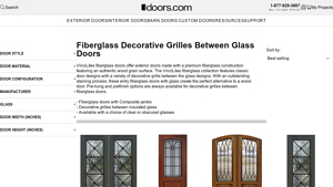 Doors.com - Fiberglass Decorative Grille Doors