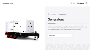 Doosan Bobcat - Portable Power Generators