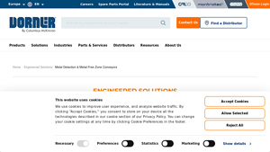 Dorner - Metal Detection & Metal-Free Zone Conveyors