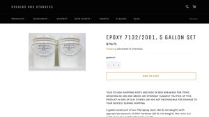 Douglas & Sturgess - Epoxy 7132/2001 5 Gallon Set