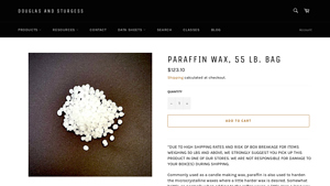 Douglas & Sturgess - Paraffin Wax 55 lb