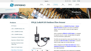 Dragino - SW3L LoRaWAN Outdoor Flow Sensor