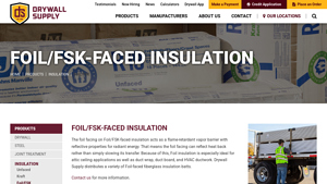 Drywall Supply - Foil-Faced Insulation