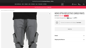 EPTM - Reflective Cargo Pants
