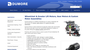Dumore Motors - Scooter & Wheelchair Lift Motors