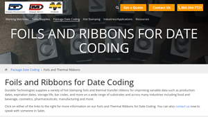 Durable Tech - Date Coding Foils and Ribbons