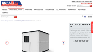 Duramax - Foldable Mobile Shed 8 x 10