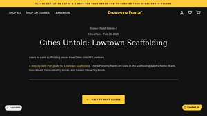 Dwarven Forge - Cities Untold: Lowtown Scaffolding Guide