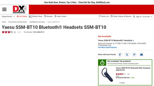 Yaesu - SSM-BT10 Bluetooth® Headset