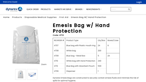 Dynarex - Emesis Bag with Hand Protection