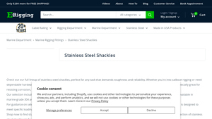 E-Rigging - Stainless Steel Shackles