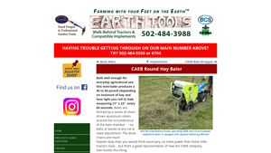 Earth Tools - CAEB Round Hay Baler
