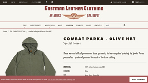 Eastman Leather - Combat Parka Special Forces Olive HBT