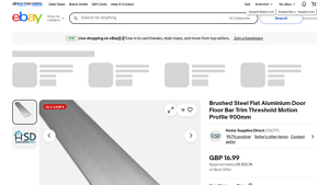 Home Supplies Direct - Brushed Steel Flat Aluminium Door Trim