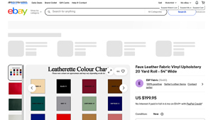 Faux Leather - Upholstery Vinyl Roll 20 Yards