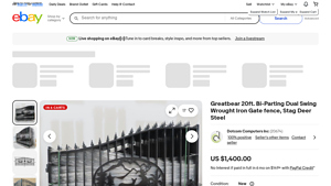 Greatbear - Bi-Parting Dual Swing Wrought Iron Gate