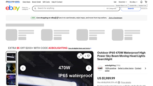 Aobolighting - Outdoor IP65 470W Waterproof High Power Sky Beam Moving Head Light