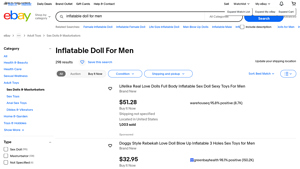 eBay - Inflatable Doll for Men