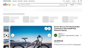 Electric Bicycle - 1000W Mountain Bike