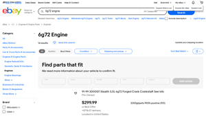 Mitsubishi - 6G72 Engine Listings