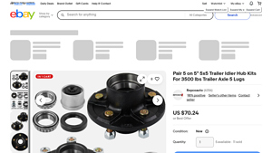 Repcoauto - 5x5 Trailer Idler Hub Kit