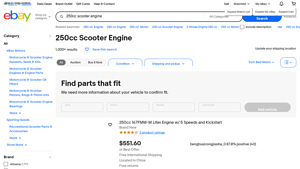 250cc Scooter Engines - Various Brands Available