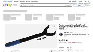 VW - Timing Locking Sprocket Wrench Tool