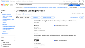 eBay - Countertop Vending Machines