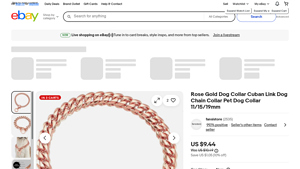 Fansisto - Rose Gold Dog Collar