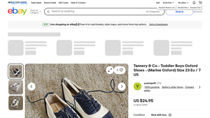 Tannery & Co - Marine Oxford Toddler Shoes