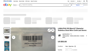 LABALPHA - 100 Mesh Stainless Steel Wire Cloth Lab Sieves