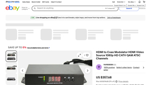 HDMI to Coax Modulator - 1080p HD Converter