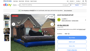 Used Mechanical Bull - XL Inflatable Ride