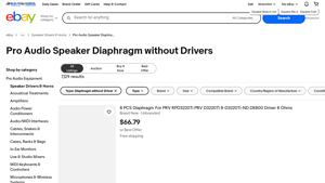 Pro Audio - Speaker Diaphragm