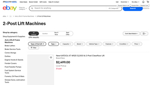 eBay - 2-Post Lift Machines