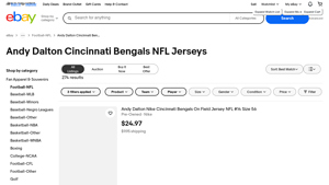 Nike & Reebok - Andy Dalton Cincinnati Bengals NFL Jerseys
