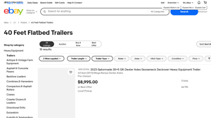 Flatbed Trailers - Various Brands and Models