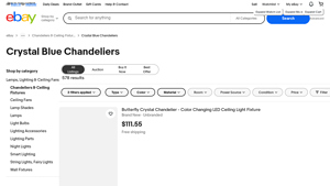 eBay - Crystal Blue Chandeliers