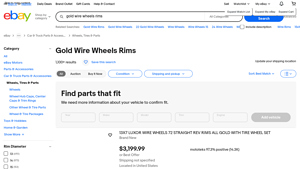 Gold Wire Wheels - Premium Rims