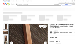 Unbranded - Copper Hexagon Pipe Pure Tubing