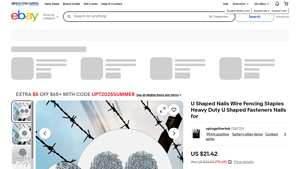 Unbranded - U Shaped Nails Wire Fencing Staples