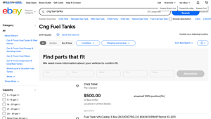 CNG Fuel Tanks - Various Capacities