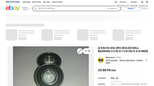 Shorenutz - 1616 2RS Sealed Ball Bearing