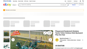 Playground Equipment - Airplane Teeter Totter